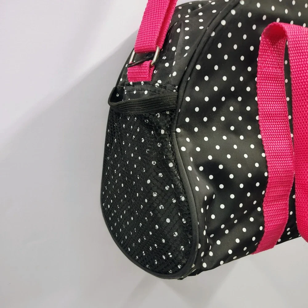 American Ballet Theatre ABT Spotlights Dance Duffle‎ Bag Polka Dot Pink Black